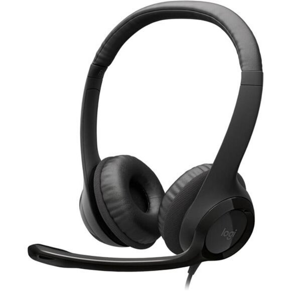 Logitech H390 Wired Headset for PC/Laptop Stereo Headphones with Noise Cancelli - Picture 1 of 7